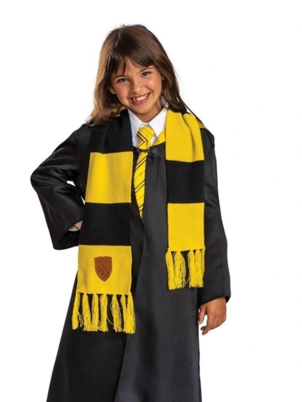 NEW Harry Potter Hufflepuff Adult‎ kids Costume scarf unisex Halloween cosplay